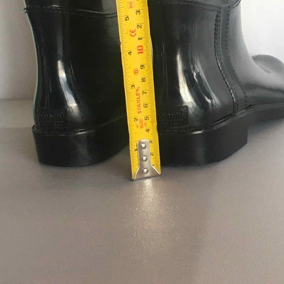Coach Black Rubber Boots - Picture 7 of 16
